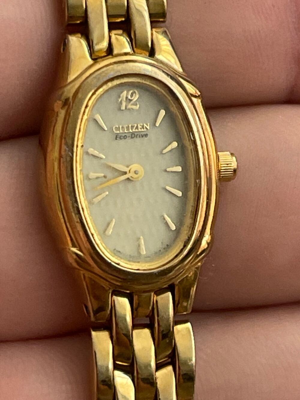 Citizen Eco-Drive Women’s Gold Tone Mother of Pearl Watch B020-H23931